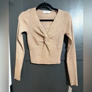 Goodnight Macaroon - Beige Ribbed Sweater